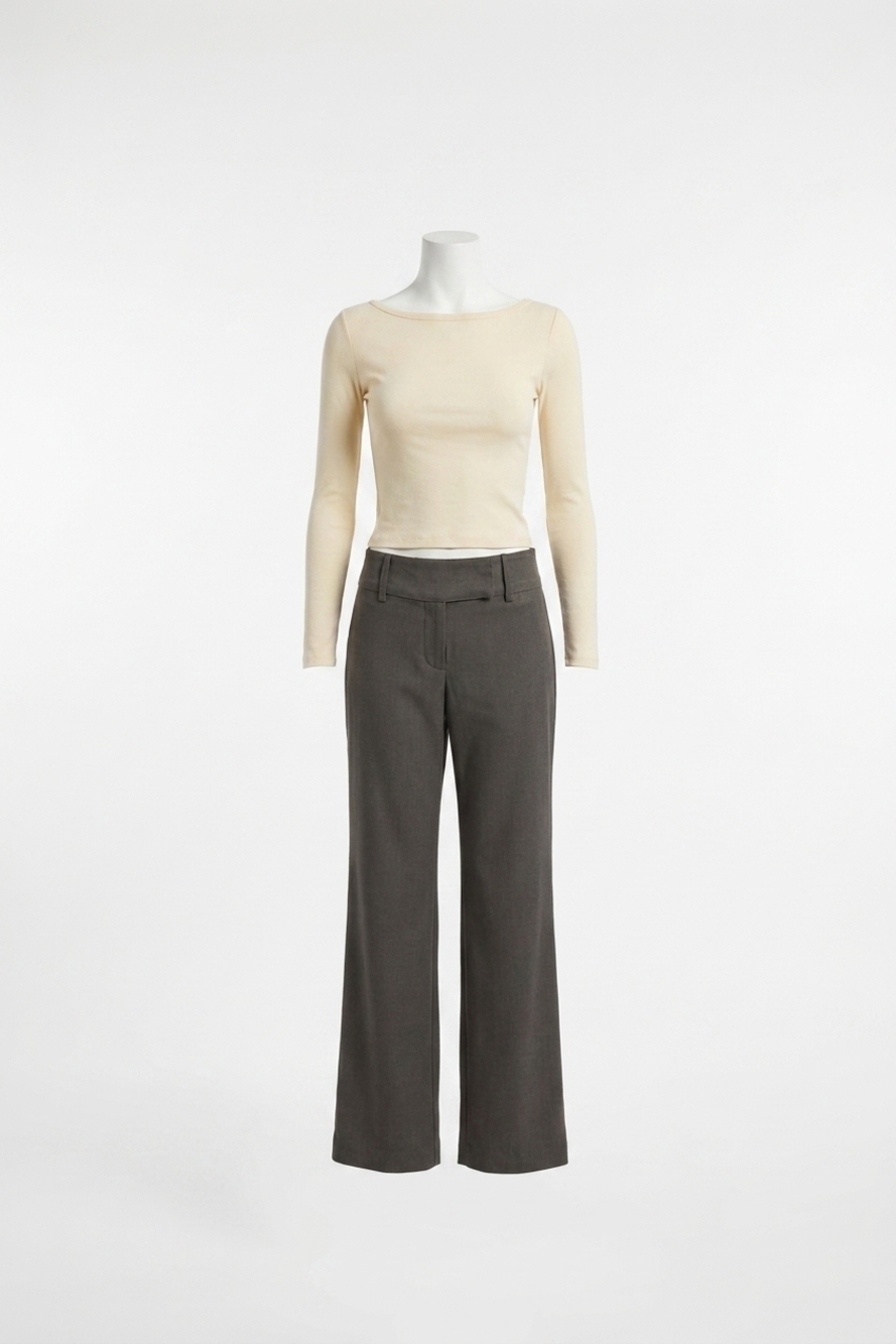 NEW ENZA COSTA fine supima cotton long sleeve boatneck top in flan